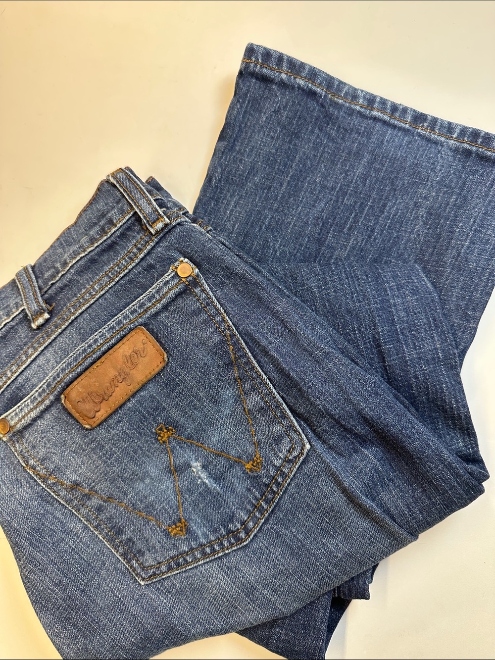 Wrangler Retro Bootcut Jeans, Men's Western Denim Cotton Spandex Size 33 x 32